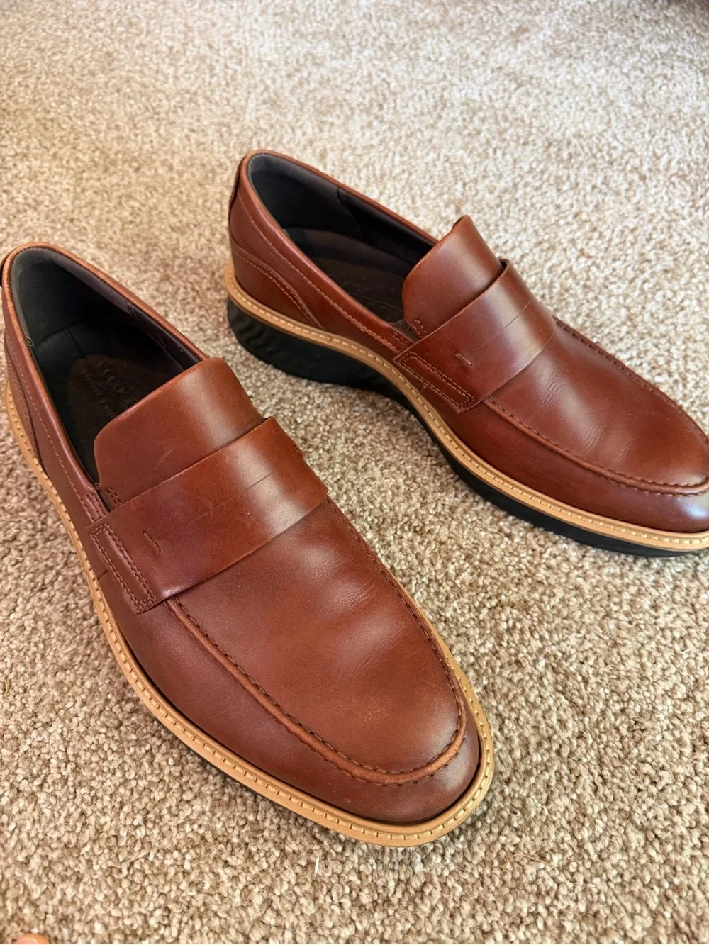 Ecco ST.1 Hybrid Penny Loafer - cognac